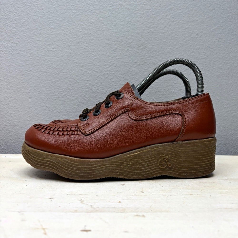 Famolare Brown Leather vintage Oxfords Size 7